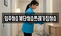 입주청소계단청소쓰레기집청소