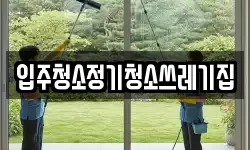 입주청소정기청소쓰레기집