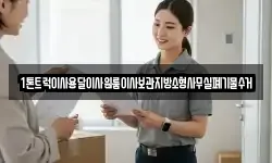 1톤트럭이사용달이사원룸이사보관지방소형사무실폐기물수거
