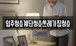 입주청소계단청소쓰레기집청소