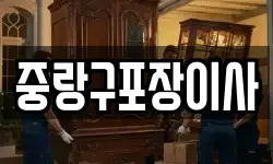 중랑구포장이사