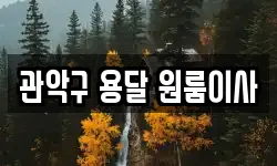 관악구 용달 원룸이사