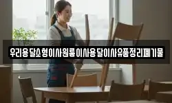 우리용달소형이사원룸이사용달이사유품정리폐기물