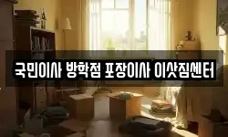 국민이사 방학점 포장이사 이삿짐센터