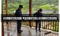 시스템에어컨청소업체,벽걸이에어컨청소,시스템에어컨청소방법