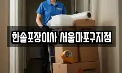 한솔포장이사 서울마포구지점