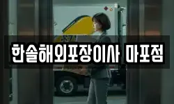 한솔해외포장이사 마포점