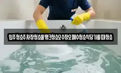 입주청소주차장청소물탱크청소오수장오폐수청소식당기름때청소