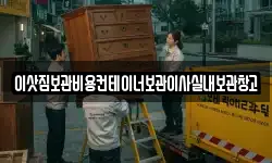이삿짐보관비용컨테이너보관이사실내보관창고