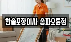 한솔포장이사 송파오륜점