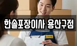 한솔포장이사 용산구점