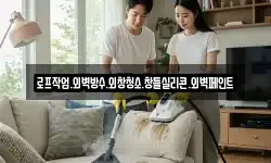 로프작업.외벽방수.외창청소.창틀실리콘.외벽페인트