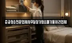 준공청소전문업체사무실상가청소폐기물처리업체