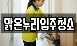 맑은누리입주청소