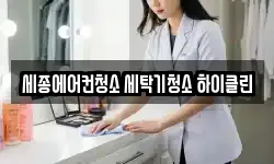 세종에어컨청소 세탁기청소 하이클린