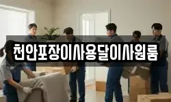 천안포장이사용달이사원룸