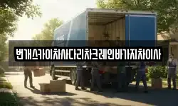 번개스카이차사다리차크레인바가지차이사