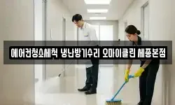 에어컨청소세척 냉난방기수리 오마이클린 세종본점