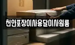 천안포장이사용달이사원룸