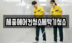세종에어컨청소세탁기청소
