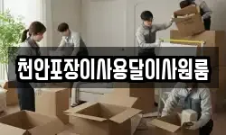 천안포장이사용달이사원룸