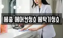 세종 에어컨청소 세탁기청소