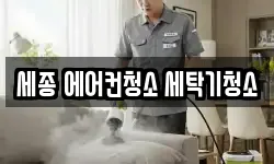 세종 에어컨청소 세탁기청소