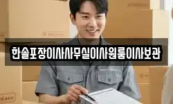 한솔포장이사사무실이사원룸이사보관