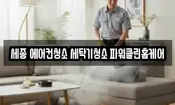 세종 에어컨청소 세탁기청소 파워클린홈케어