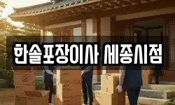 한솔포장이사 세종시점