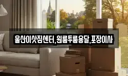 울산광역시 남구 장생포동 이사,용달이사,포장이사,원룸이사,보관이사