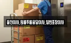 울산이사,원룸투룸용달이사,일반포장이사