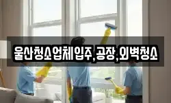 울산청소업체입주,공장,외벽청소