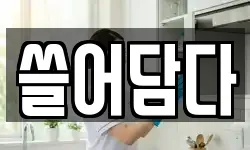 쓸어담다