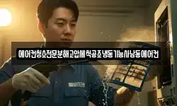 에어컨청소전문분해고압세척공조냉동기능사남동에어컨
