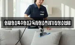 화재청소특수청소고독사청소쓰레기집청소업체