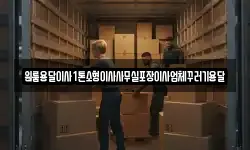 원룸용달이사1톤소형이사사무실포장이사업체꾸러기용달