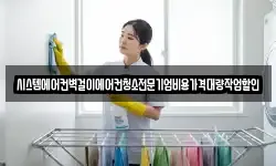 시스템에어컨벽걸이에어컨청소전문기업비용가격대량작업할인