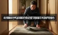 시스템에어컨벽걸이에어컨청소전문기업비용가격대량작업할인