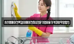 시스템에어컨벽걸이에어컨청소전문기업비용가격대량작업할인