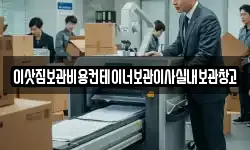 이삿짐보관비용컨테이너보관이사실내보관창고