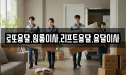 로또용달.원룸이사.리프트용달.용달이사