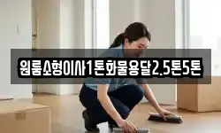 원룸소형이사1톤화물용달2.5톤5톤