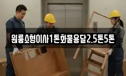 원룸소형이사1톤화물용달2.5톤5톤