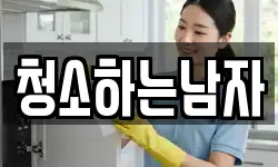 청소하는남자