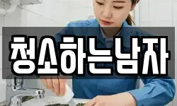 청소하는남자