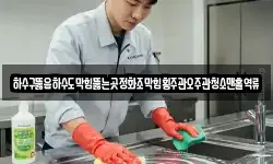 하수구뚫음하수도막힘뚫는곳정화조막힘횡주관오주관청소맨홀역류