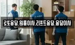 로또용달.원룸이사.리프트용달.용달이사