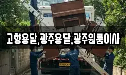 고향용달,광주용달,광주원룸이사
