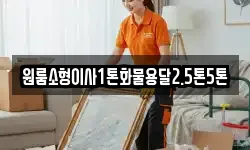 원룸소형이사1톤화물용달2.5톤5톤